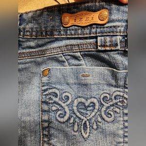 Izzi Embroidered Heart Jeans,  Size 11